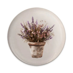Lavender Pinback, Floral Pin, Potted Plant, Cute Badge, Botanical Pin, Garden Decor, Gift for Plant Lover, Aesthetic Button, Trendy Style - Tawshia