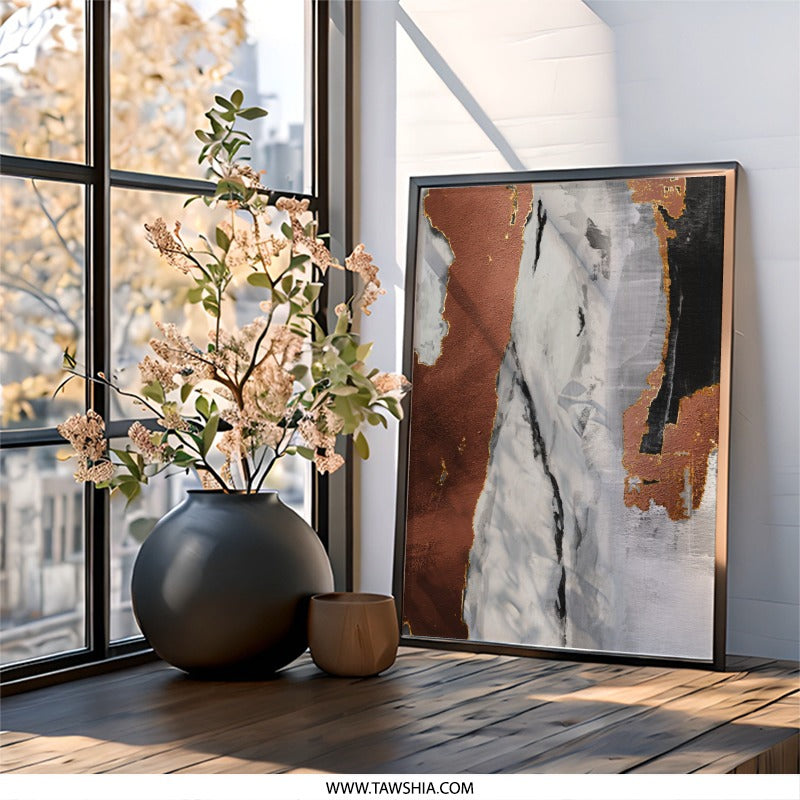 Abstract Wall Art, Modern Art Print, Contemporary Painting, Home Decor, Unique Artwork, Living Room Art, Office Wall Decor, Framed Art - Tawshia