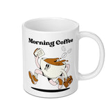 Morning Coffee Mug, Running Coffee Cup, Funny Coffee Mug, Novelty Coffee Mug, Office Mug, Gift Mug, Cartoon Mug - Tawshia
