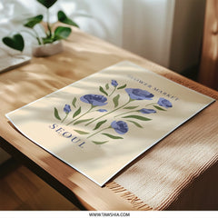 Seoul Flower Market Photographic Print, Floral Wall Art, Botanical Print, Modern Art Print, Home Decor, Gift Idea - Tawshia