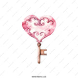 Heart Key Pillow, Romantic Decor, Love Key Design, Pink Pillow, Unique Pillow, Valentine Gift, Key to My Heart Pillow, Home Decor - Tawshia