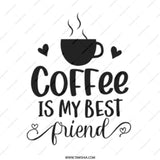 Coffee Mug, Coffee Is My Best Friend Mug, Funny Coffee Mug, Friendship Gift, Coffee Lover Gift, Gift for Friend, Coffee Mug Gift - Tawshia