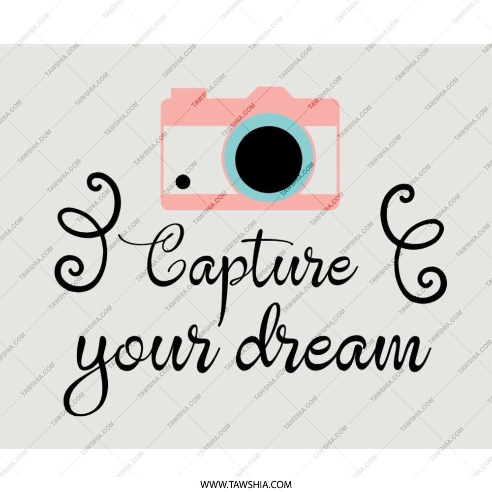 Pink Camera Mouse Pad, Photographer Gift, Capture Your Dream, Photography Lover, Office Desk Decor, Cute Mousepad, Photography Mouse Mat - Tawshia