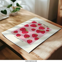 Fruit Market Photographic Print, Strawberry Addiction, Kitchen Wall Decor, Food Art Print, Berry Print, Modern Art, Wall Hanging, Gift Idea - Tawshia
