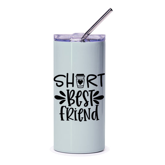 Short Best Friend Tumbler, Coffee Lover Gift, BFF Tumbler, Funny Friend Gift, Friendship Tumbler, Cute Present Idea - Tawshia