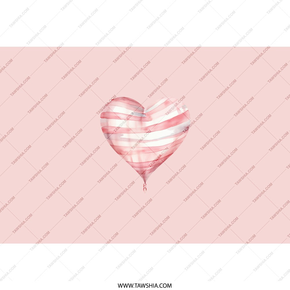 Pink Heart Balloon Tumbler, Valentines Day Gift, Heart Lover Gift, Cute Tumbler with Straw, Travel Mug, Gift For Her, Tumbler for Mom - Tawshia