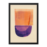 Abstract Wall Art, Orange and Purple Art Print, Modern Home Decor, Minimalist Art, Geometric Shapes - Tawshia