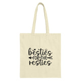 Besties Resties Tote Bag, Friendship Gift, Best Friend Bag, Gift for Bestie, Cute Matching Bestie Bag, Birthday Gift for Friend - Tawshia