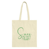 Save Earth Tote Bag, Environmental Tote, Earth Day Shopping Bag, Eco Friendly, Reusable Grocery Bag, Green Tote Bag, Earth Lover Gift - Tawshia
