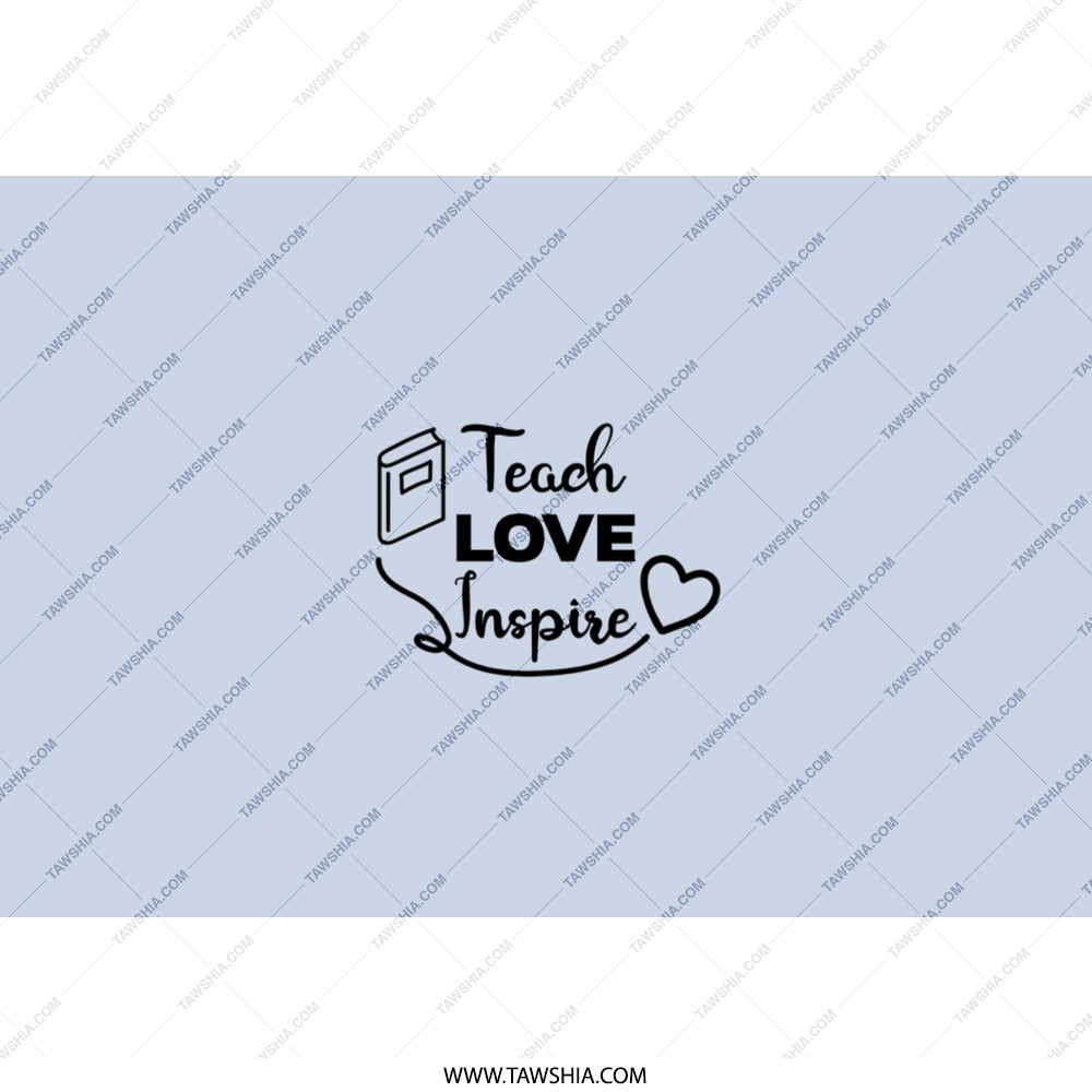 Teach Love Inspire Tumbler, Teacher Appreciation Gift, Back to School Tumbler, Teacher Tumbler, School Tumbler, Gift for Teacher - Tawshia