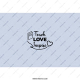Teach Love Inspire Tumbler, Teacher Appreciation Gift, Back to School Tumbler, Teacher Tumbler, School Tumbler, Gift for Teacher - Tawshia
