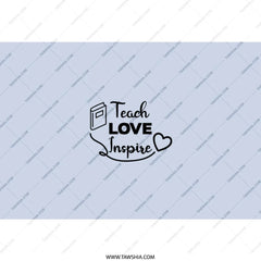 Teach Love Inspire Tumbler, Teacher Appreciation Gift, Back to School Tumbler, Teacher Tumbler, School Tumbler, Gift for Teacher - Tawshia