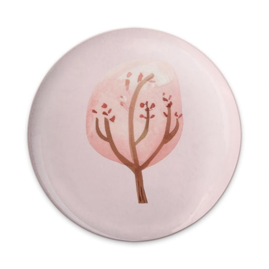 Pink Blossom Tree Pinback Button, Watercolor Tree Badge, Nature Inspired Pin, Cute Aesthetic Button, Spring Accessory, Gift Idea - Tawshia