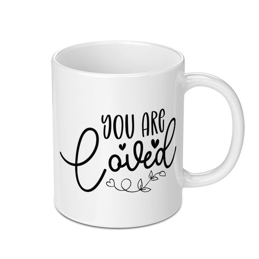 You are Loved Mug, Coffee Mug, Gifts for Loved Ones, Motivational Mug, Inspiration, Positive Vibes, Home Decor, Novelty Gift - Tawshia