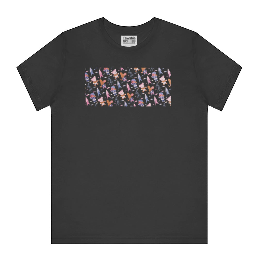 Colorful Graphic Black Short Sleeve Shirt product type
