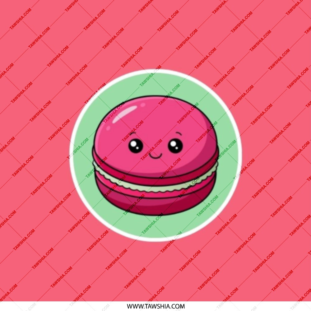 Macaron Pocket Mirror, Cute Food Art Compact Mirror, Makeup Mirror, Kawaii Pocket Mirror, Travel Mirror, Gift for Her, Sweet Treat Mirror - Tawshia