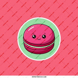 Macaron Pocket Mirror, Cute Food Art Compact Mirror, Makeup Mirror, Kawaii Pocket Mirror, Travel Mirror, Gift for Her, Sweet Treat Mirror - Tawshia