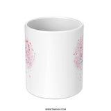Heart Tree Mug, Love Tree Gift, Valentines Gift, Romantic Mug, Heart Mug, Anniversary Mug, Unique Coffee Mug, Watercolor Mug - Tawshia