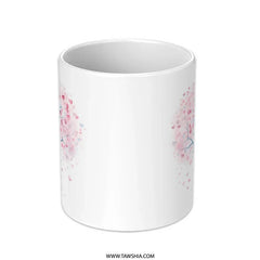 Heart Tree Mug, Love Tree Gift, Valentines Gift, Romantic Mug, Heart Mug, Anniversary Mug, Unique Coffee Mug, Watercolor Mug - Tawshia