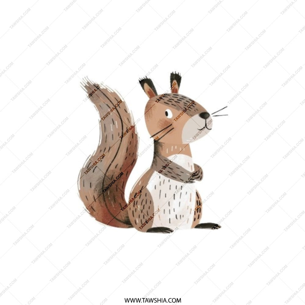 Squirrel Pocket Mirror, Cute Animal Mirror, Woodland Creature Gift, Pocket Mirror, Handbag Mirror, Makeup Mirror, Travel Mirror - Tawshia