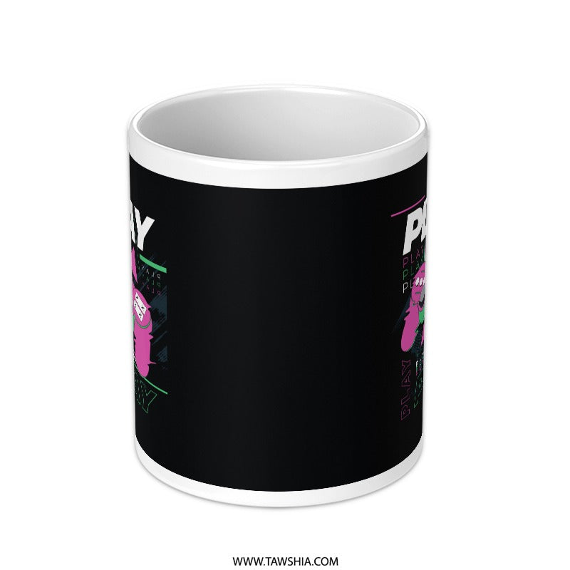 Playful Pink Character Galaxy Design Mug product type