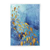 Golden Fish Photographic Print, Abstract Ocean Art, Coastal Wall Decor, Nautical Theme, Modern Home Decor, Unique Gift Idea, Sea Life - Tawshia