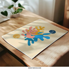 Abstract Shapes Photographic Print, Minimalist Art Print, Contemporary Wall Decor, Modern Art Print, Matisse Inspired Art, Home Decor Gift - Tawshia