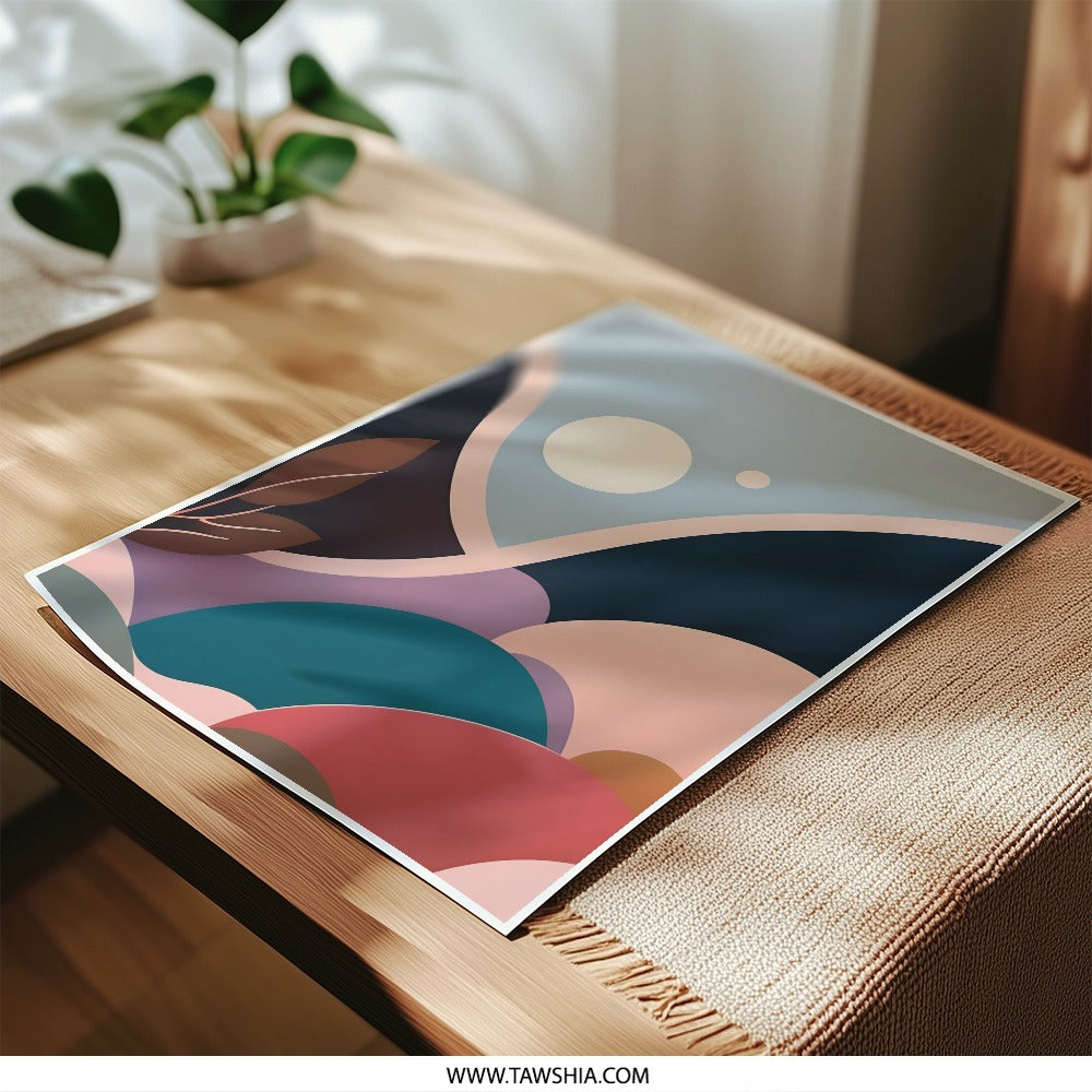Abstract Landscape Photographic Print, Geometric Art Print, Modern Art, Wall Decor, Home Decor, Minimalist Art, Boho Art, Geometric - Tawshia