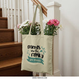 Friends are Family Tote Bag, Inspirational Tote, Gift For Friend, Best Friend Gift, Cute Tote Bag, Everyday Tote Bag, Friendship Gift - Tawshia