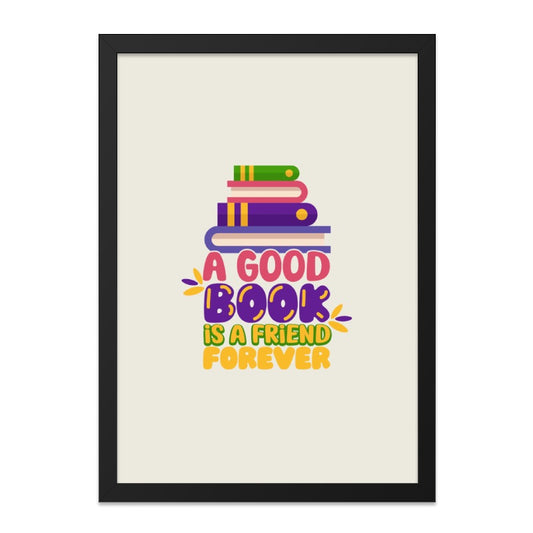 Book Lover Wall Art, Reading is Forever Print, Colorful Book Stack, Quote Wall Decor, Home Library Art, Gift for Bookworms - Tawshia