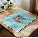 Best Teacher Ever Print, Teacher Appreciation Gift, Classroom Decor, Colorful Apple, Photographic Print, Teacher Thank You Gift Idea - Tawshia