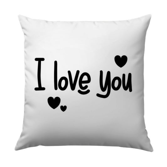 I Love You Pillow, Cute Heart Pillow, Romantic Pillow Decor, Valentine's Day Pillow, Anniversary Gift, Love You Throw Pillow - Tawshia