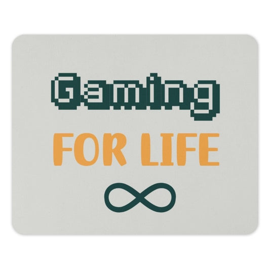 Gaming For Life Mouse Pad, Gamer Gift Idea, Computer Accessory, Infinity Symbol, Retro Pixel Art, Video Game Lover, Desk Decor - Tawshia