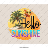 Hello Sunshine Mouse Pad, Tropical Beach Office Decor, Summer Vibes Desk Accessory, Cute Sun with Sunglasses, Gift for Her, Fun Office Gift - Tawshia