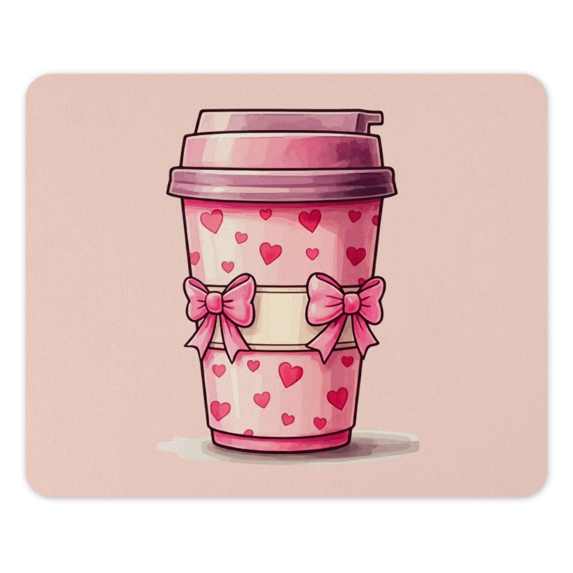 Cute Hearts and Bows Coffee Cup Design product