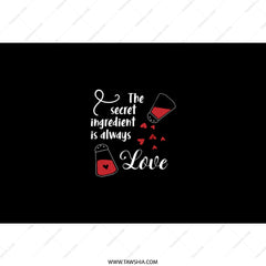 Secret Ingredient Love Tumbler, Valentines Day Tumbler, Foodie Gift, Gift for Cook, Chef Tumbler, Love Tumbler, Tumbler with Straw - Tawshia