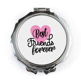 Best Friends Forever Pocket Mirror, Friendship Gift, Compact Mirror for Her, Birthday Gift for Friend, Bestie Present - Tawshia