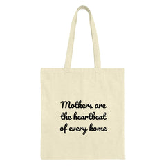 Mothers Heartbeat Tote Bag, Mom Appreciation Gift, Every Home Tote, Cute Mother's Day Gift, Everyday Carryall Bag, Mom Life - Tawshia
