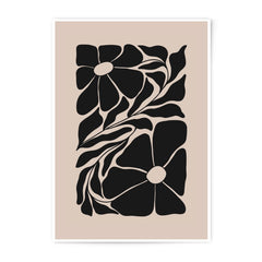 Floral Photographic Print, Black Flower Art Print, Minimalist Flower Wall Decor, Botanical Art, Floral Home Decor, Modern Art Print - Tawshia
