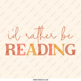 I'd Rather Be Reading Pinback, Book Lover, Reader Gift, Cute Pinback, Reading, Bookish Pinback, Gifts for Readers - Tawshia