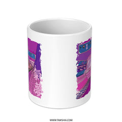 Vibrant Urban Street Scene Mug with Unique Artwork product