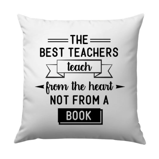 Teacher Appreciation Pillow, Gift for Teacher, Best Teachers, Heart Teaching, Teacher Saying, Decorative Pillow, Teaching Gift - Tawshia