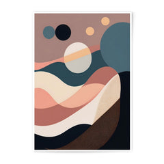 Abstract Landscape Photographic Print, Modern Art Print, Geometric Wall Decor, Circle Art Print, Home Decor, Office Decor, Minimalist Art - Tawshia