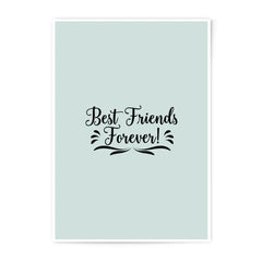 Best Friends Forever Photographic Prints, Friendship Wall Art, Gift for Bestie, Minimalist Decor, Home Decor, Inspirational Art - Tawshia