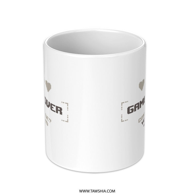 Game Over Mug Retro Style Pixel Art Design product type