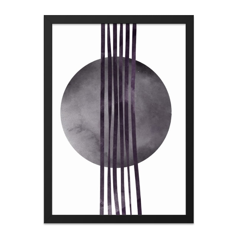 Minimalist Wall Art, Abstract Circle Print, Geometric Lines Art, Modern Home Decor, Contemporary Wall Hanging - Tawshia