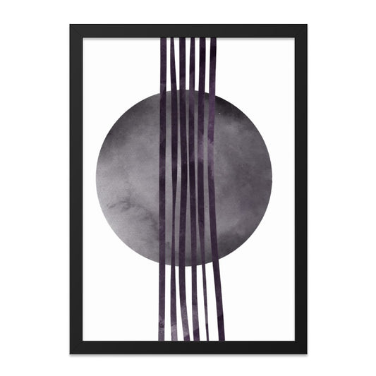 Minimalist Wall Art, Abstract Circle Print, Geometric Lines Art, Modern Home Decor, Contemporary Wall Hanging - Tawshia