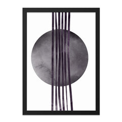Minimalist Wall Art, Abstract Circle Print, Geometric Lines Art, Modern Home Decor, Contemporary Wall Hanging - Tawshia