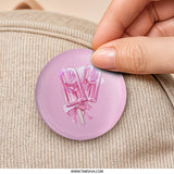 Pink Popsicle Pinback Button, Sweet Treat Button, Cute Food Pin, Summer Accessory, Yummy Popsicle Design, Trendy Pin, Gift Idea - Tawshia