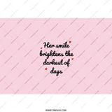 Her Smile Brightens Tumbler, Inspirational Quote Tumbler, Motivational Tumbler, Gift for Her, Positive Vibes Tumbler, Unique Tumbler - Tawshia